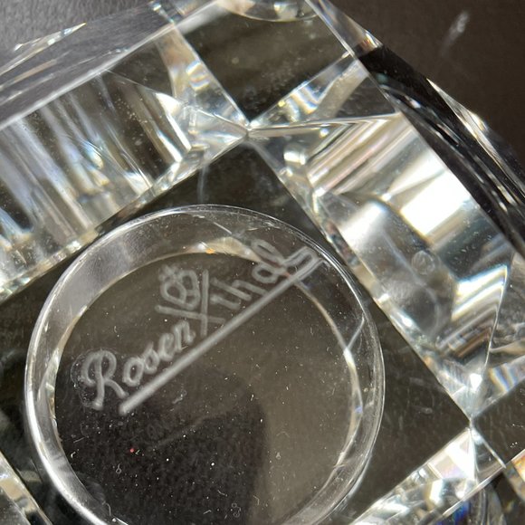 2 x Rosenthal Germany Crystal Votive Candle Holder Carlyle Clear Faceted - Picture 3 of 10